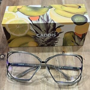 Caddis Silver Birdcage Glasses